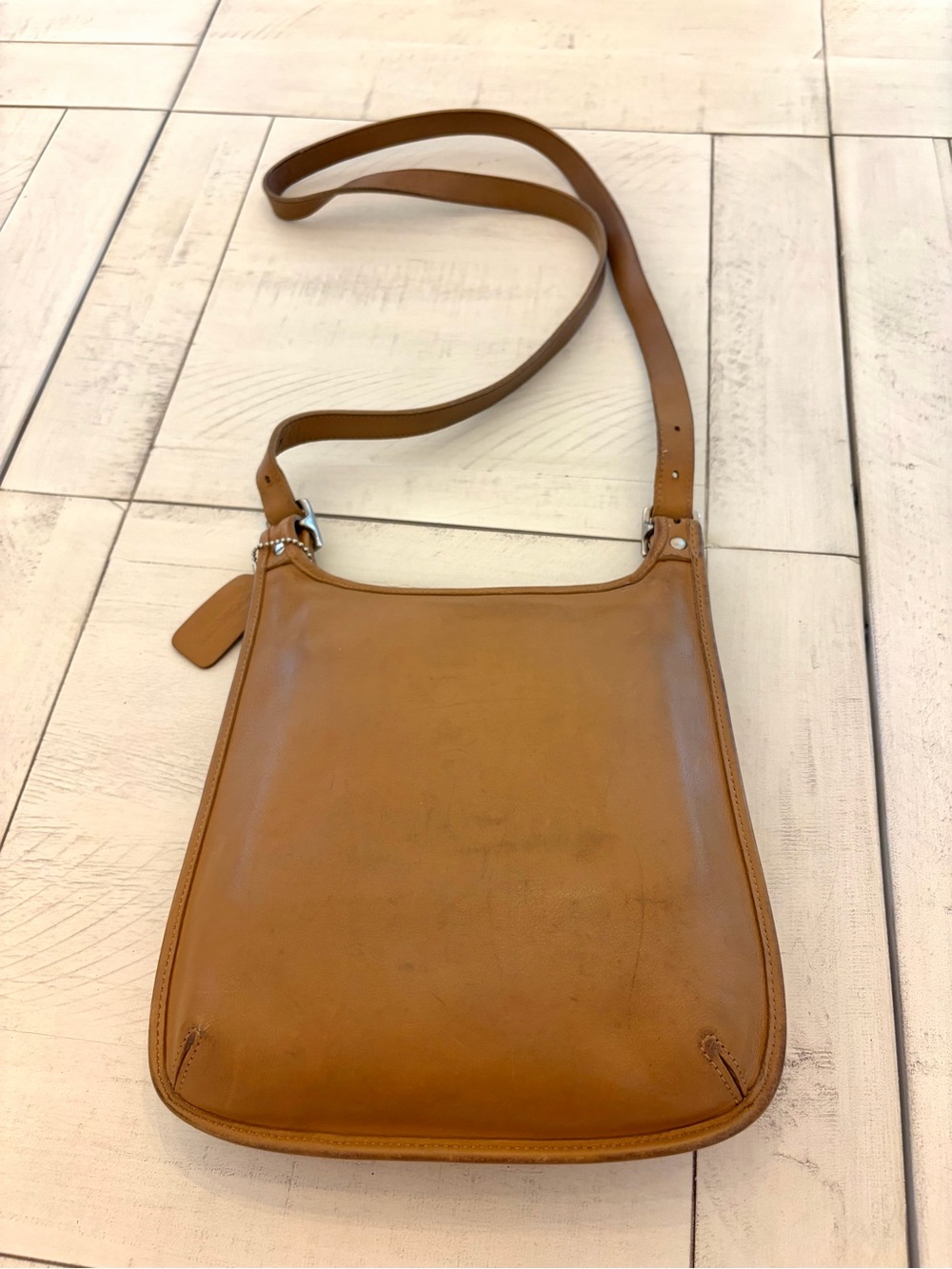 Coach Vintage Leather Hippie Flap Crossbody Bag